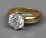 Solitärring mit Brillant von ca. 3,2 ct + Expertise