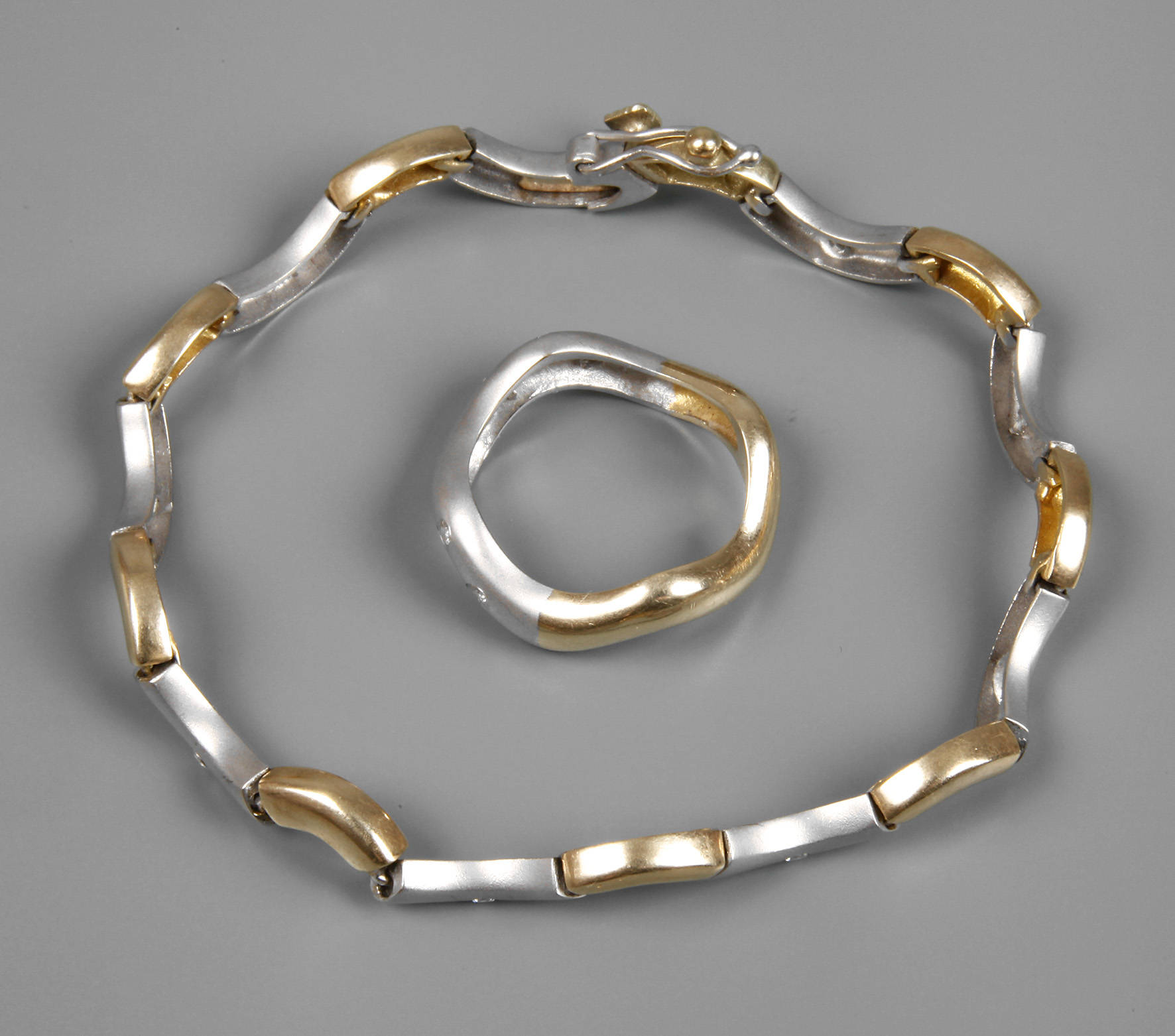 Schmuckset mit Brillantbesatz