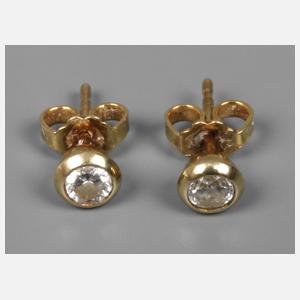 Paar Brillantohrstecker
