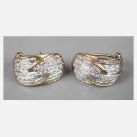Paar Ohrringe mit Diamanten111