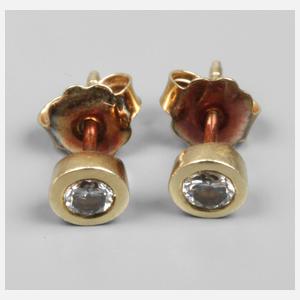 Paar Ohrstecker mit Brillanten