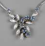 Collier mit Saphiren und Diamanten