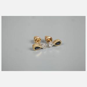 Schmuckset mit Saphiren und Diamanten