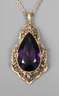 Opulenter Anhänger mit Amethyst an Kette