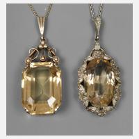 Zwei Anhänger mit Steinbesatz111