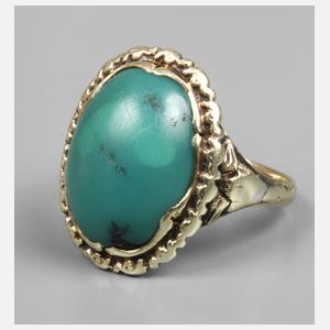 Damenring mit Türkis