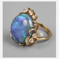 Damenring mit Edelopal und Brillanten111