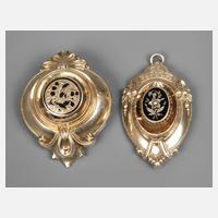 Paar Biedermeierbroschen111