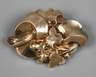 Schaumgold Brosche