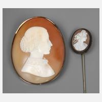 Zwei Teile Schmuck mit Kameen111