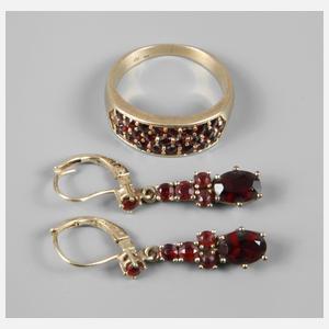 Konvolut Granatschmuck