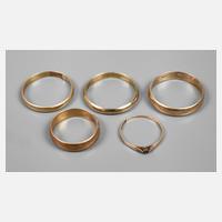 Konvolut Goldringe111