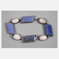 Armband mit Chalzedonen und Rosenquarz111