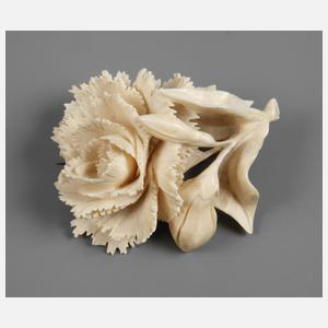 Erbacher Rose als Brosche