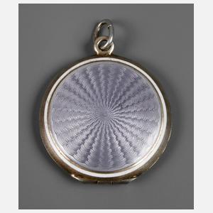 Feines Emaillemedaillon