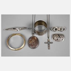 Konvolut Silberschmuck