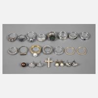 Umfangreiches Konvolut Silberschmuck111