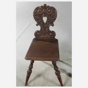 Bauerntisch und vier Stühle