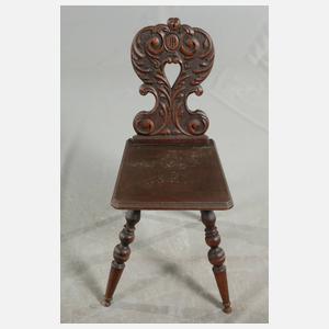 Bauerntisch und vier Stühle