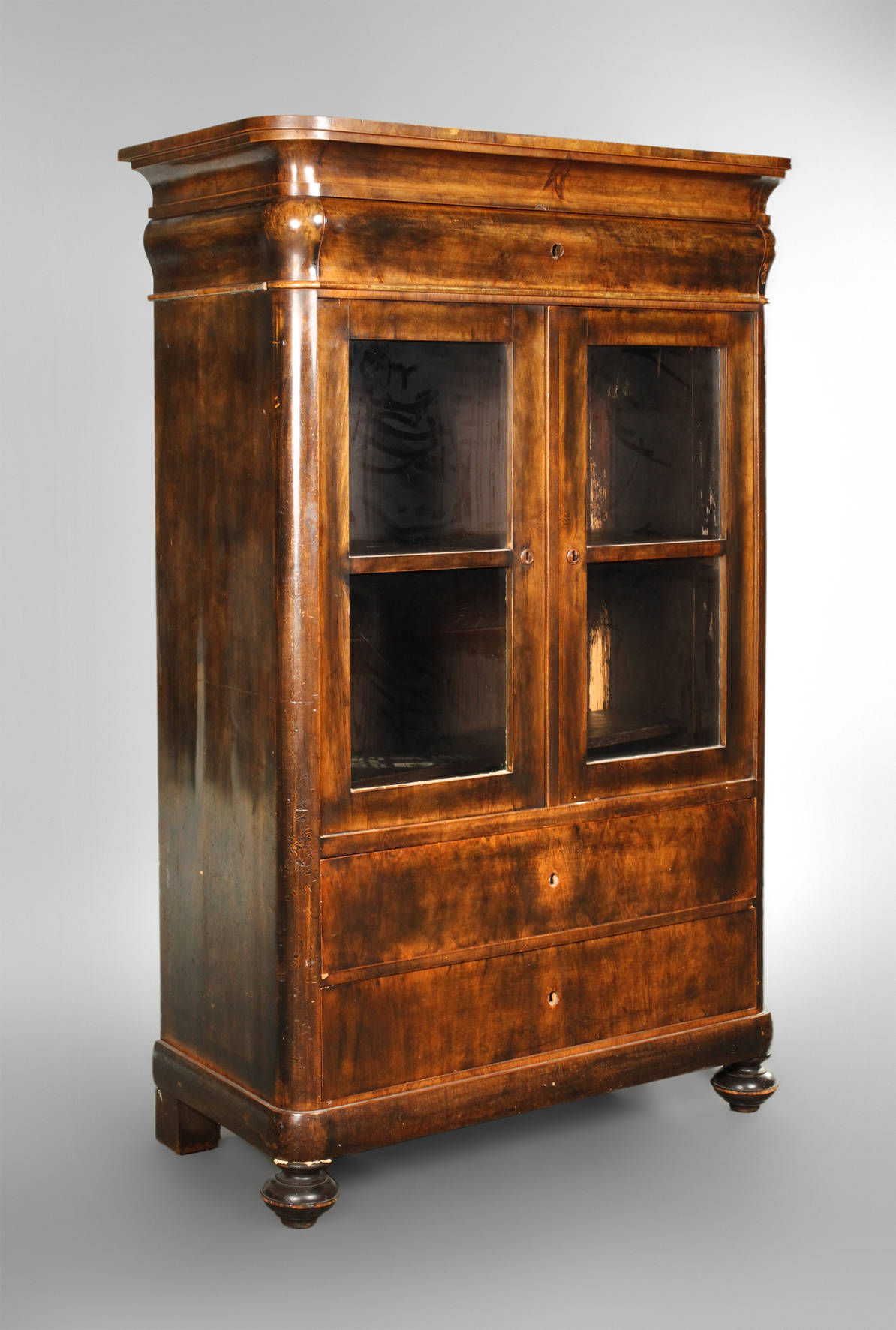 Glasschrank Spätbiedermeier