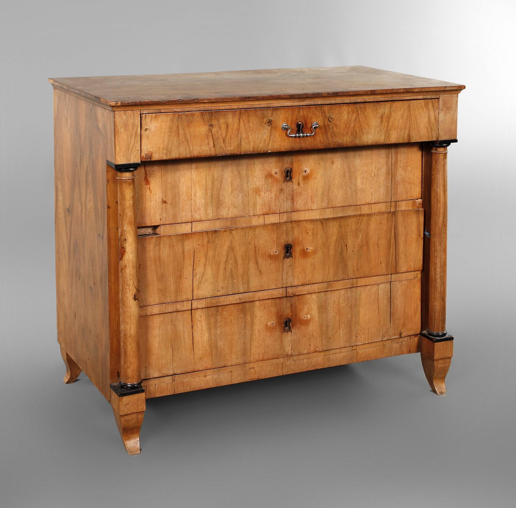 Biedermeiersäulenkommode