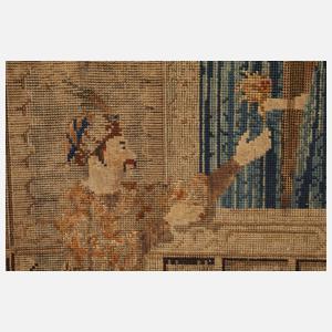 Kleiner Stellschirm Biedermeier