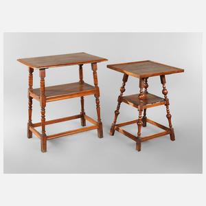 Zwei Gründerzeitbeistelltische
