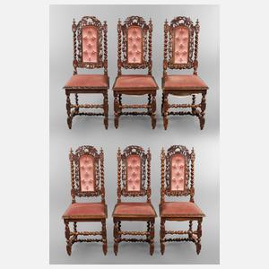 Sechs Stühle Neobarock