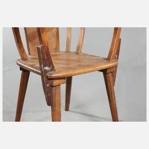 Paar Armlehnstühle Studentika