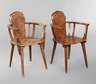 Paar Armlehnstühle Studentika