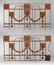 Paar Brüstungsgitter Jugendstil