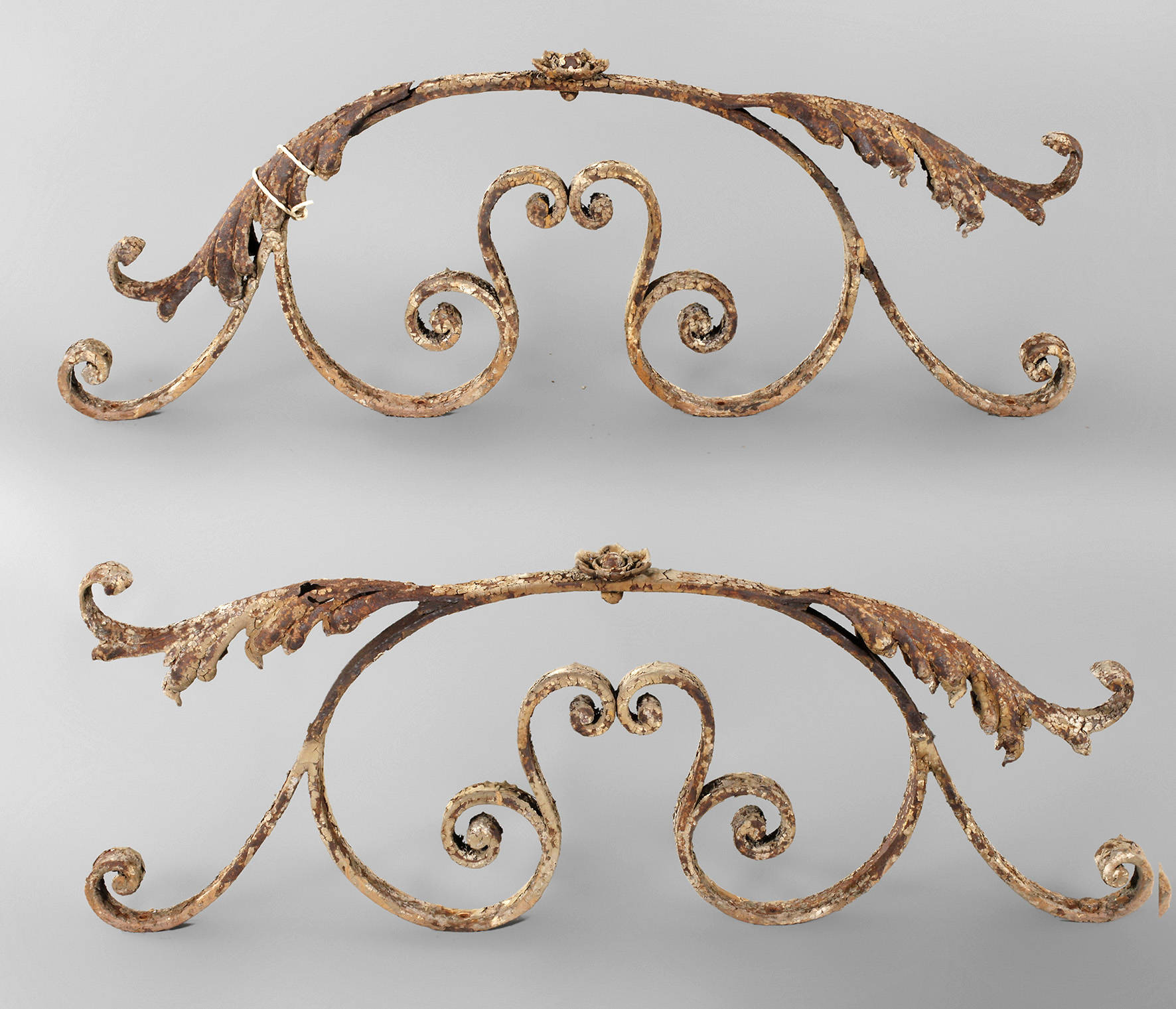 Paar Zierelemente Schmiedeeisen