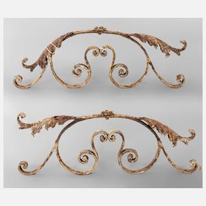 Paar Zierelemente Schmiedeeisen