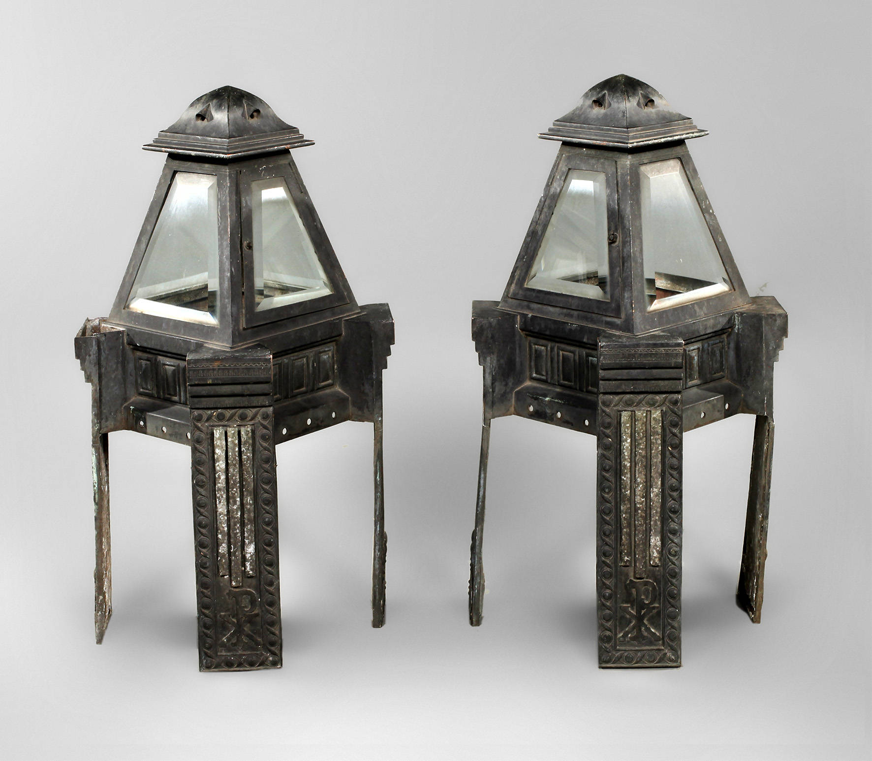 Paar Laternen Jugendstil