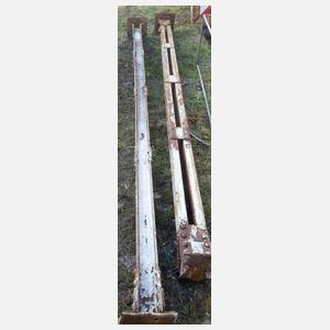 Paar Industriesäulen Eisen