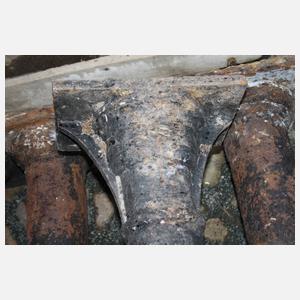 Paar Industriesäulen Gusseisen