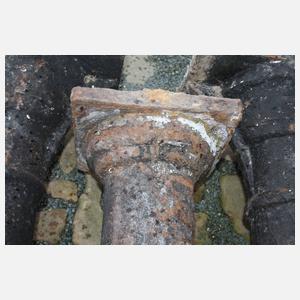 Paar Industriesäulen Gusseisen