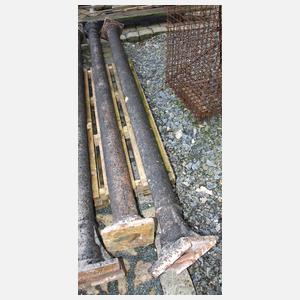 Paar Industriesäulen Gusseisen