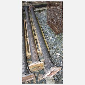 Paar Industriesäulen Gusseisen