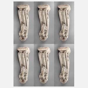 Sechs Fassadenelemente