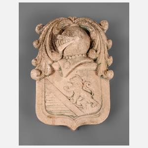 Gartenplastik Wappen