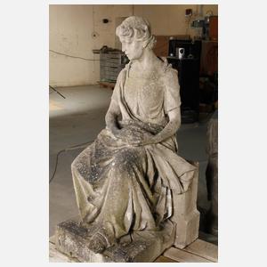 Lebensgroße Gartenfigur