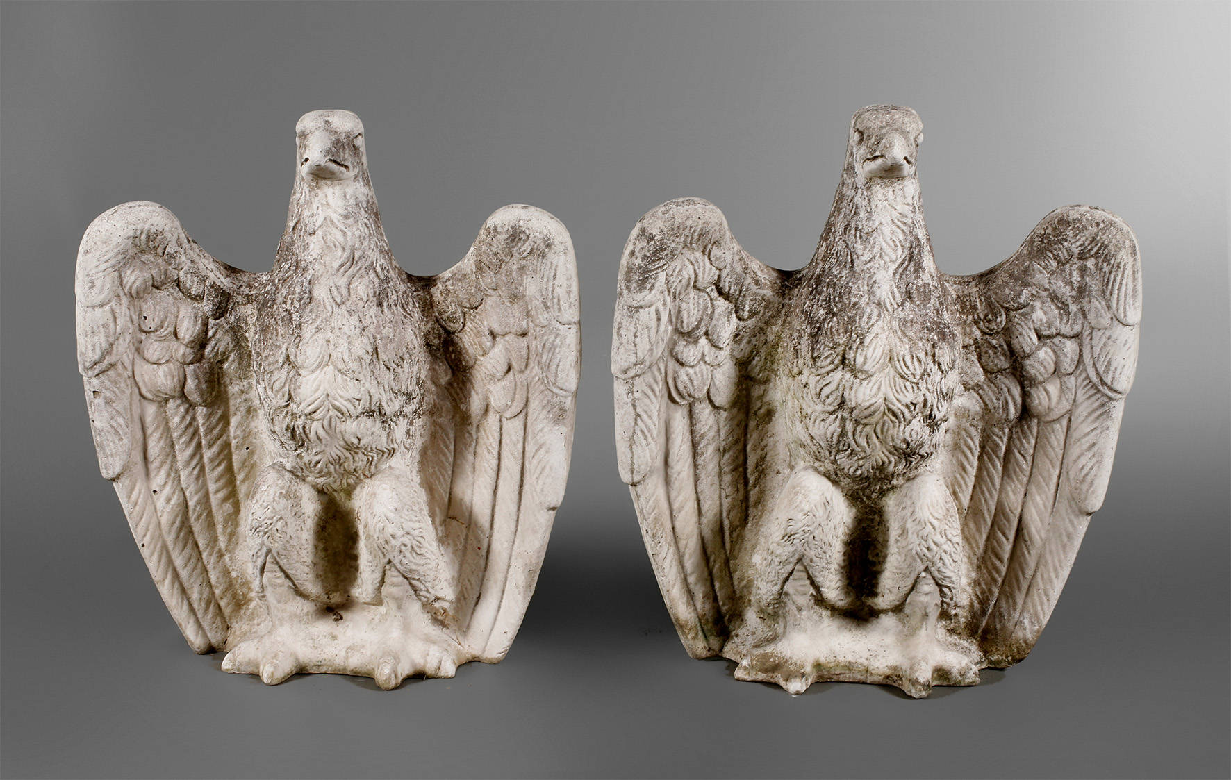 Paar Gartenplastiken Adler