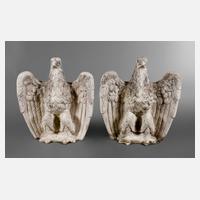 Paar Gartenplastiken Adler111