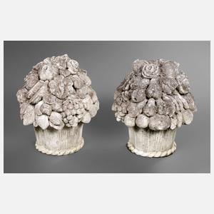 Paar Pfeilerbekrönungen