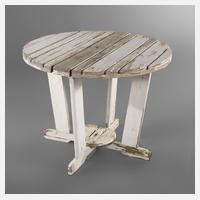 Runder Gartenklapptisch111