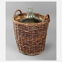 Weinballon im Weidenkorb111