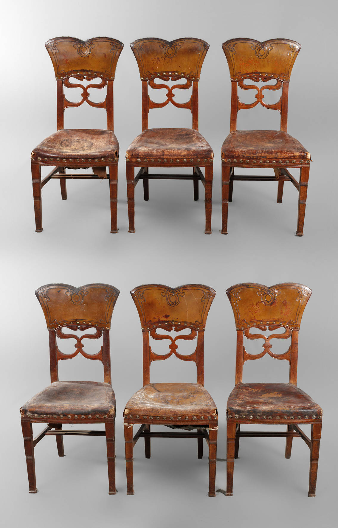 Sechs Stühle Jugendstil