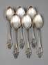 Silber sechs Suppenlöffel Jugendstil