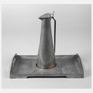 Albin Müller Tablett mit Likörflasche